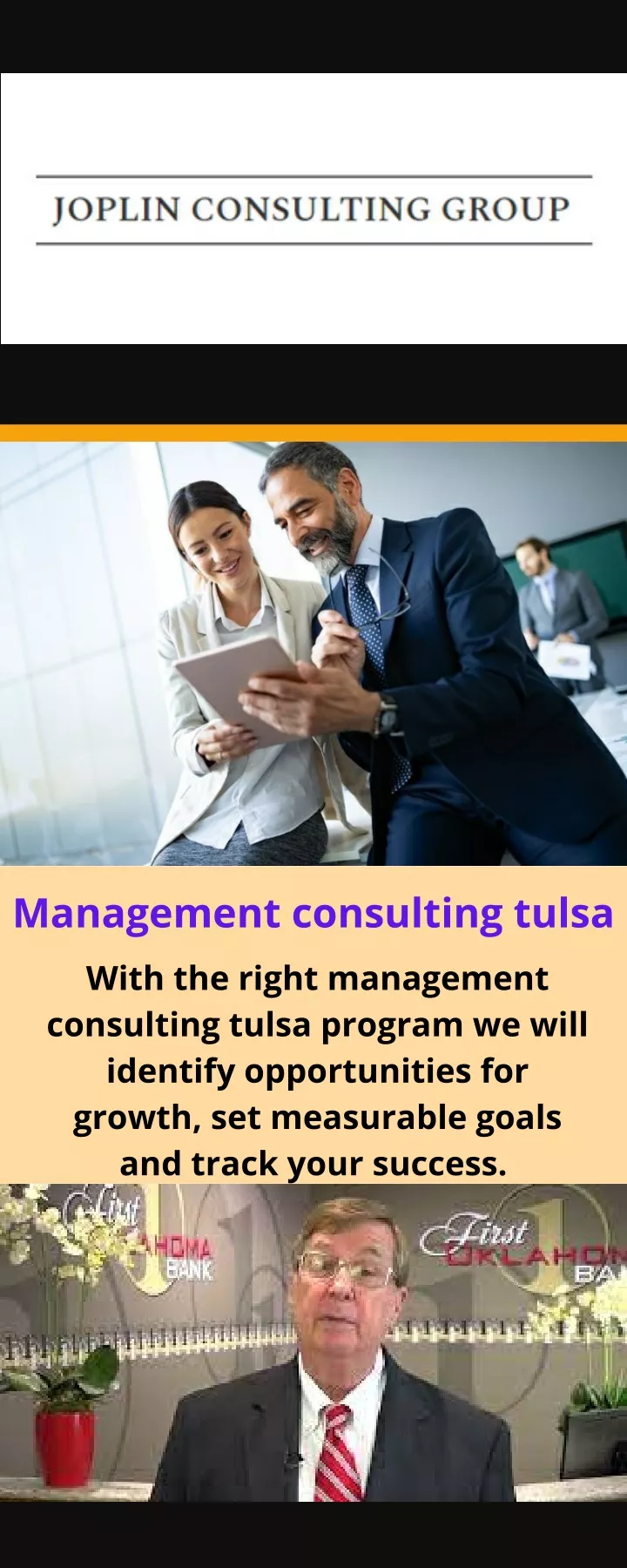 management consulting tulsa with the right