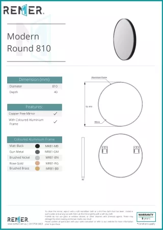 Round Bathroom Mirrors Modern-Round-810