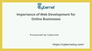 importance of web development for online