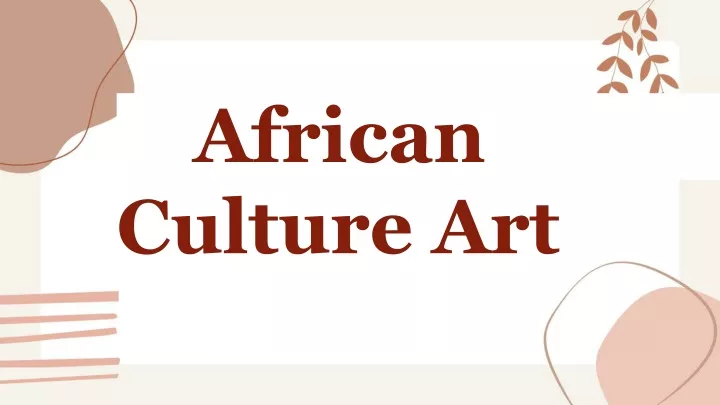 african culture art