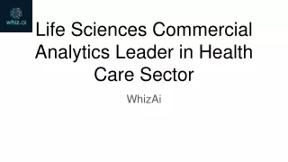 WhizAi - Healthcare Life Sciences