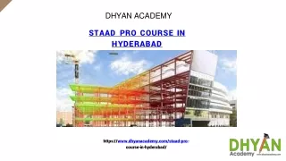 STAAD PRO Course in Hyderabad