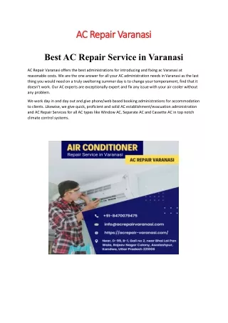 AC Repair Varanasi