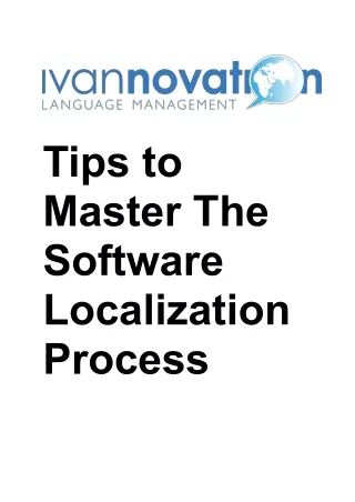 tips to master the software localization process