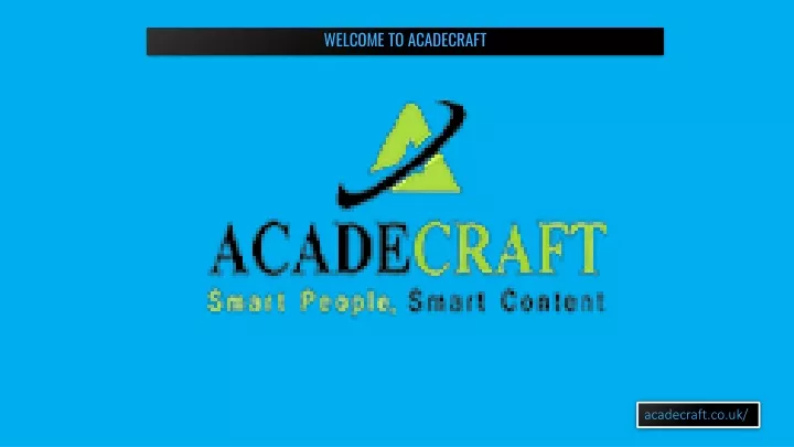 welcome to acadecraft