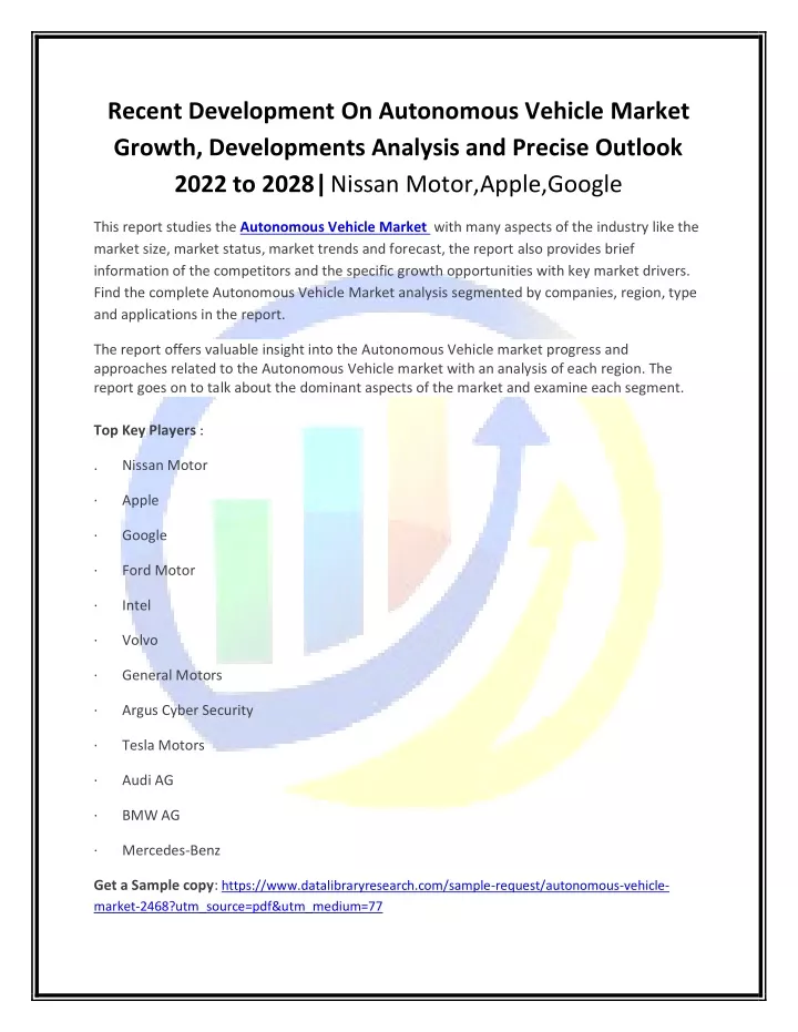 recent development on autonomous vehicle market