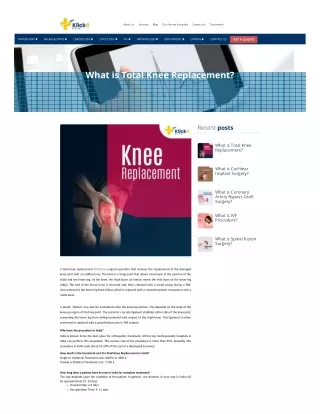 WHAT IS TOTALKNEE REPLACEMENT