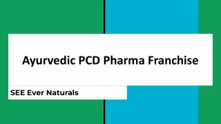 Ayurvedic PCD Pharma Franchise Company In India