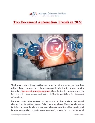 top document automation trends in 2022