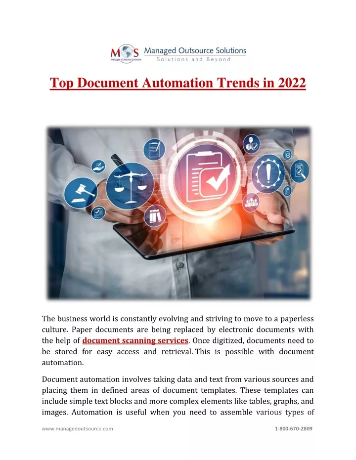 top document automation trends in 2022