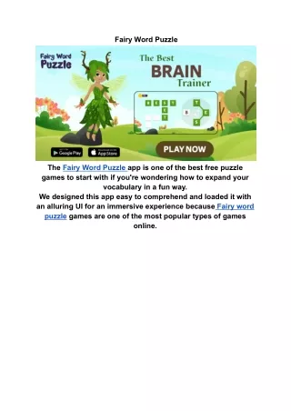 _Fairy Word Puzzle