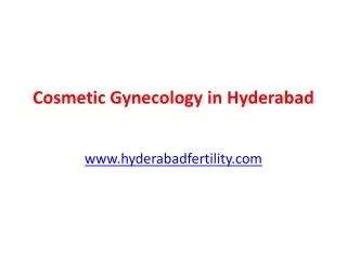 Cosmetic Gynecology in Hyderabad