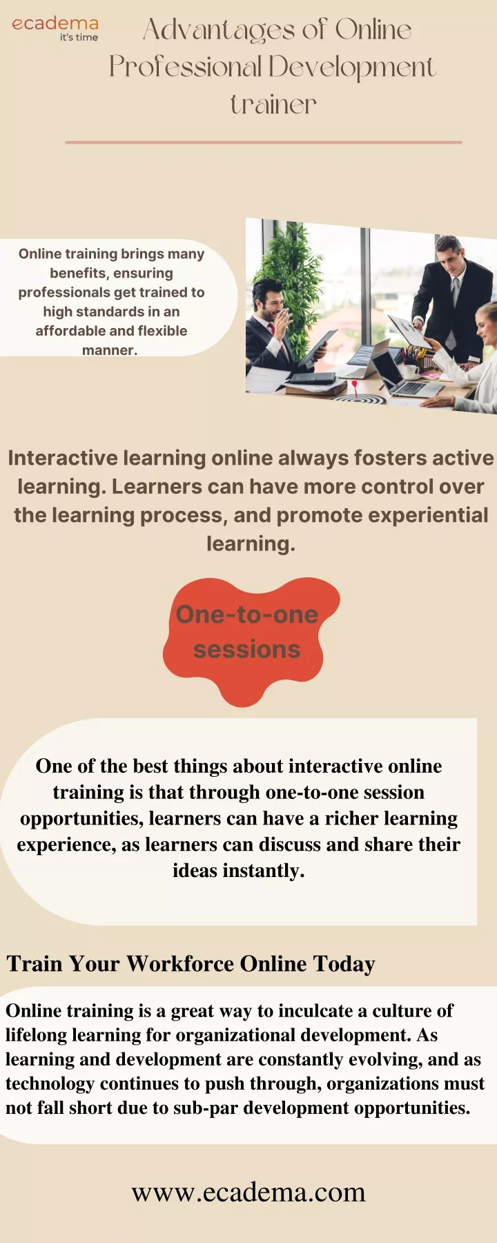 advantages of online professional development