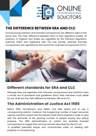 The Difference Between SRA and CLC