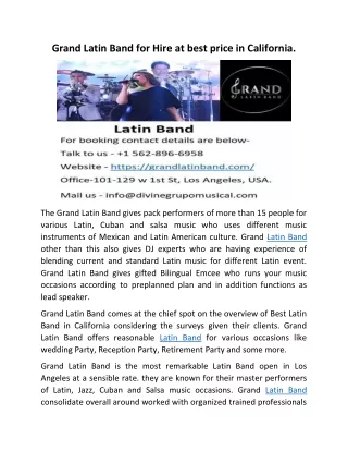 Latin Band