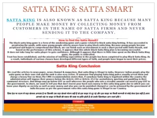 satta king satta smart