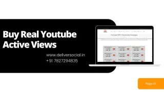 Buy Youtube Real Active Views