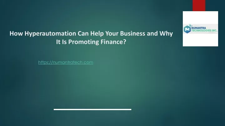 how hyperautomation can help your business and why it is promoting finance