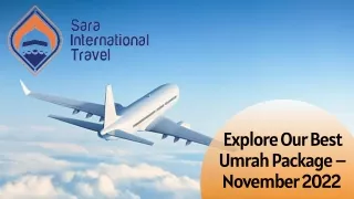 explore our best umrah package november 2022