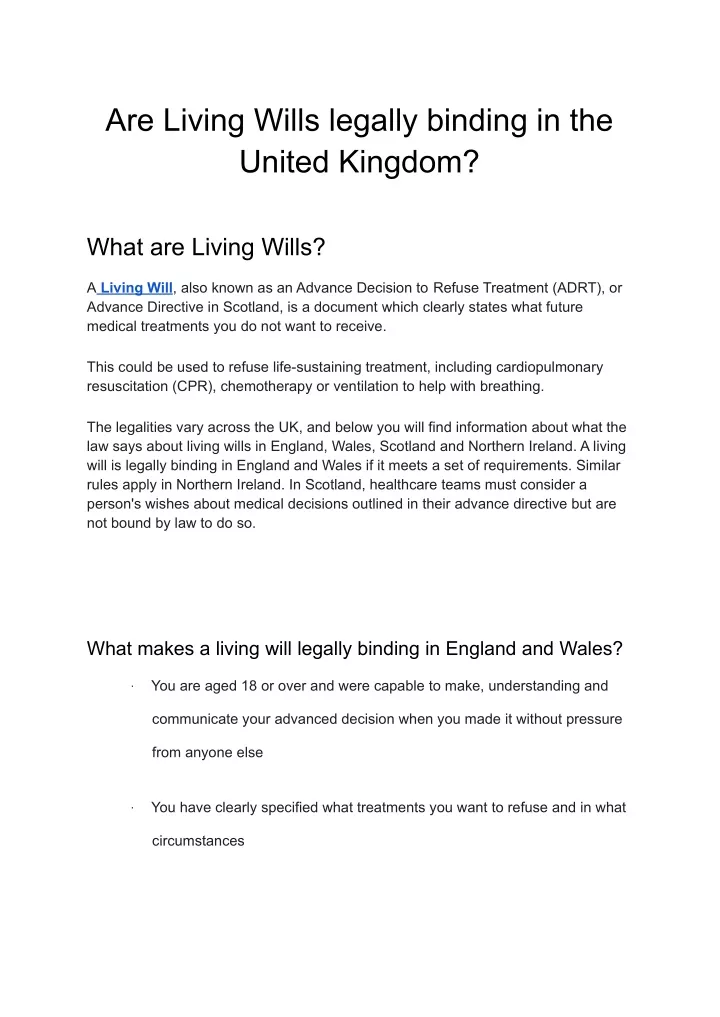 ppt-are-living-wills-legally-binding-in-the-united-kingdom-powerpoint