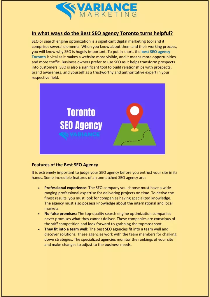 in what ways do the best seo agency toronto turns