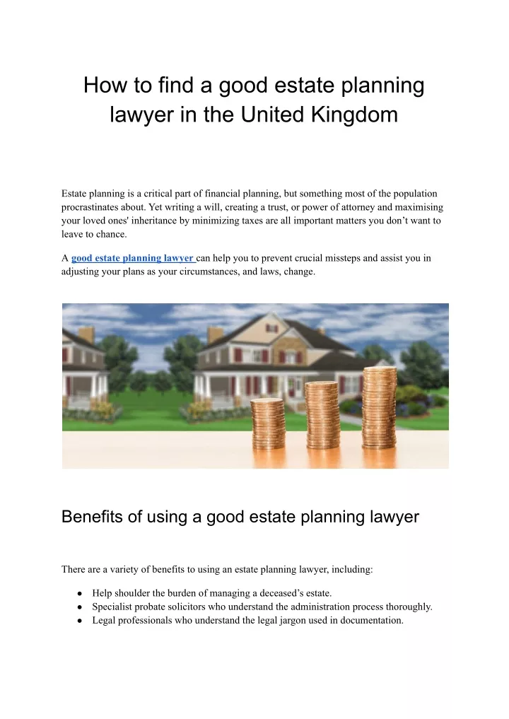 how to find a good estate planning lawyer