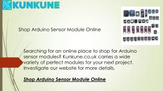 Shop Arduino Sensor Module Online  Kunkune.co.uk