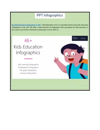 Buy Kids Education Infographics In Usa | Pptinfographics.com