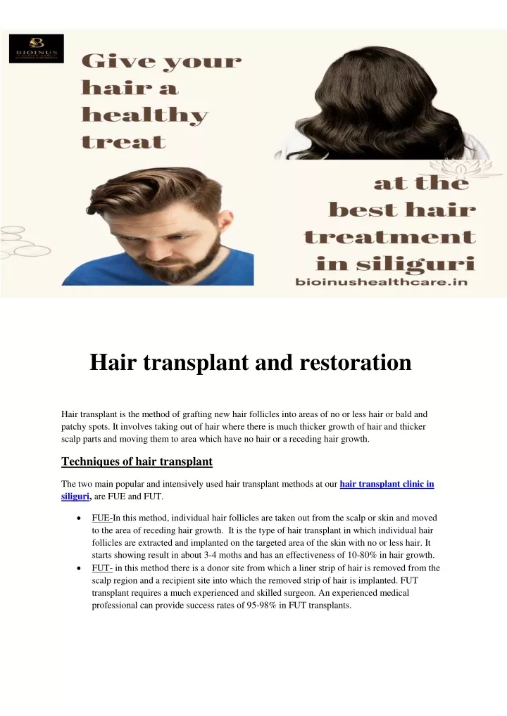 hair transplant and restoration