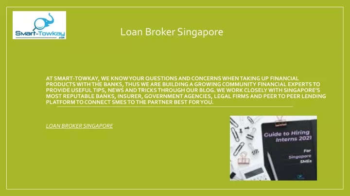 loan broker singapore