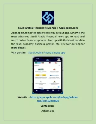 Saudi Arabia Financial News App  Apps.apple