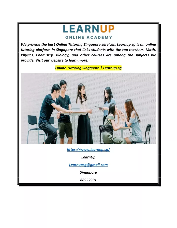 PPT - Online Tutoring Singapore Learnup.sg PowerPoint Presentation, free download - ID:11428197