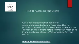 leather padfolio personalized