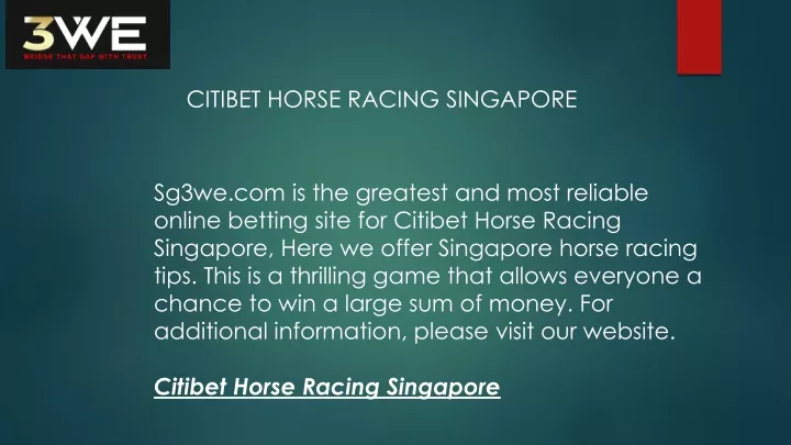 citibet horse racing singapore