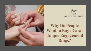 Why Do People Want to Buy 1 Carat Unique Engagement Rings