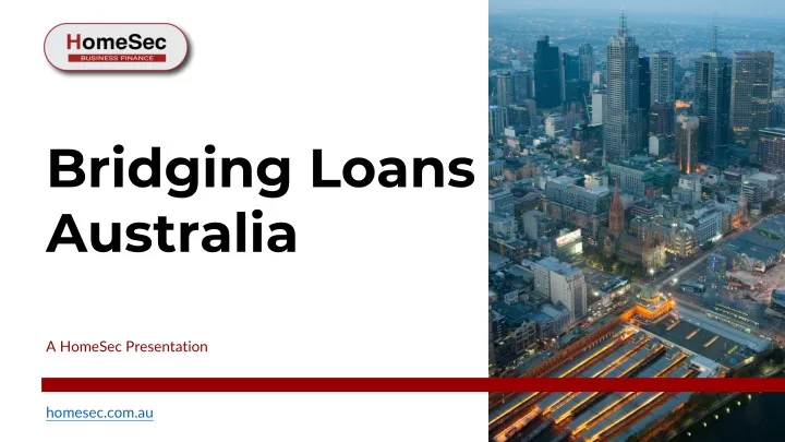 bridging loans australia