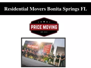 Residential Movers Bonita Springs FL