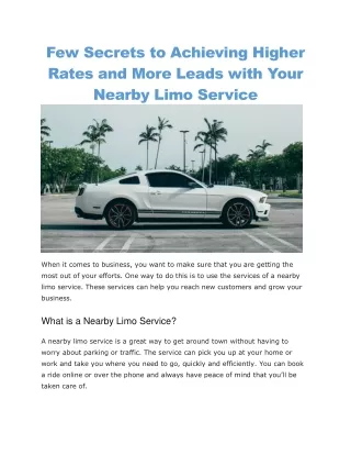 few secrets to achieving higher rates and more