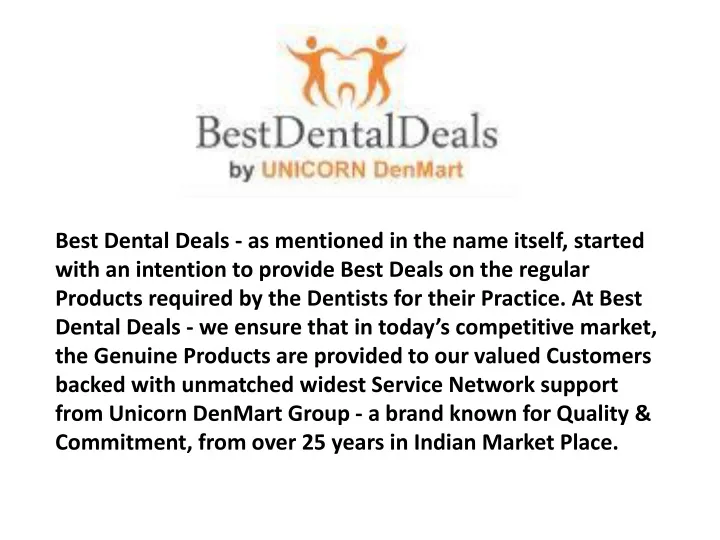 best dental deals as mentioned in the name itself