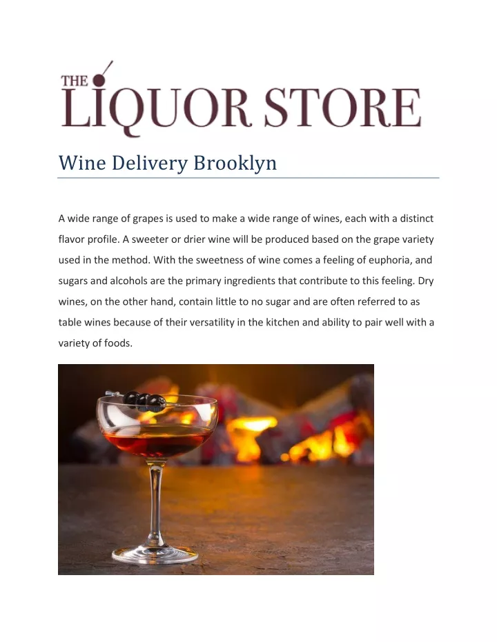 wine delivery brooklyn