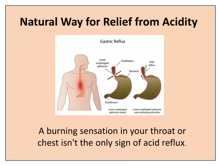 natural way for relief from acidity
