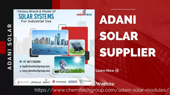 adani solar supplier