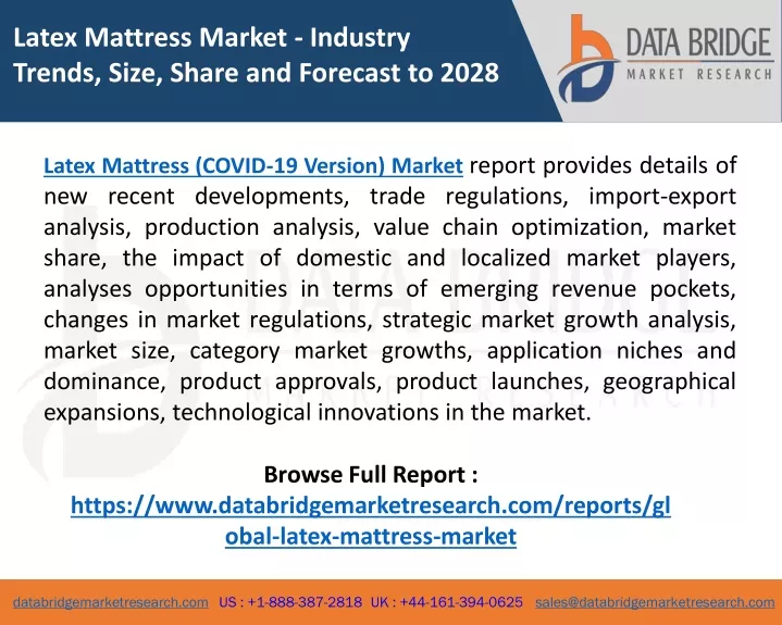 latex mattress market industry trends size share