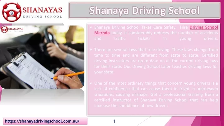 shanaya driving school takes care safety hire