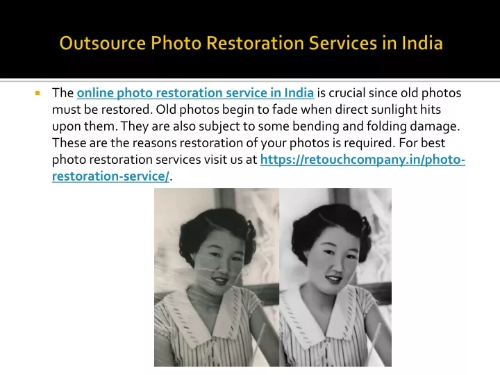 outsource photo restoration services in india