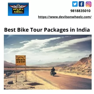 Best Bike Tour Packages in India - Devilsonwheelz