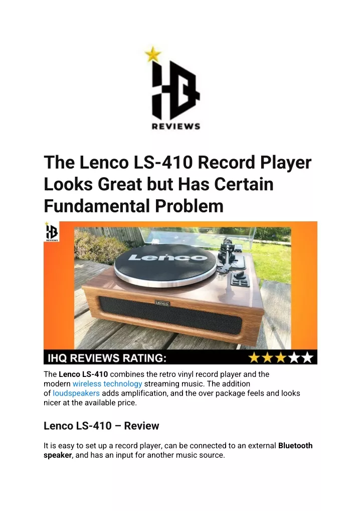 the lenco ls 410 record player looks great