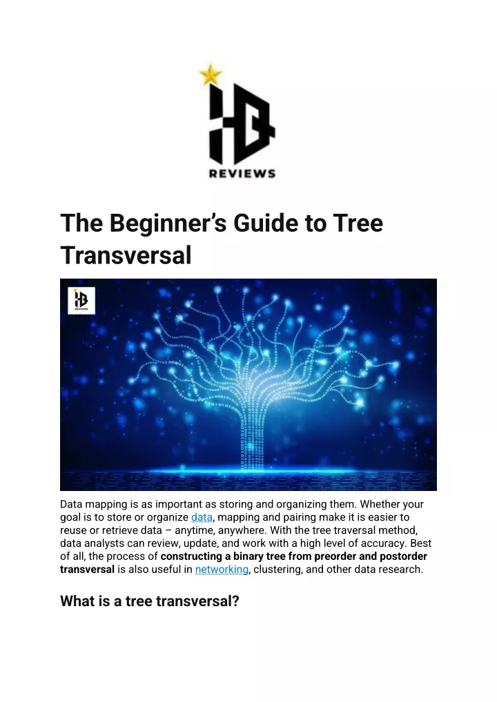 the beginner s guide to tree transversal