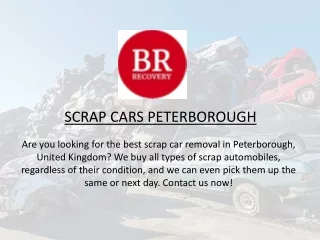 Scrap Cars Peterborough