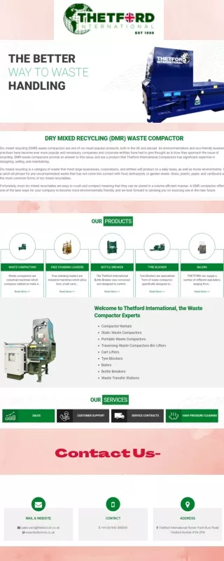 DRY MIXED RECYCLING (DMR) WASTE COMPACTOR